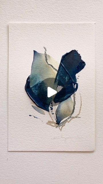 Watercolor On Canvas Tutorials, Watercolor On Canvas Ideas, Abstract On Paper, How To Paint Abstract Watercolor, Mixed Media Watercolor Art, Dagger Brush Watercolor, Acrylic Painting Paper, Abstract Landscape Painting Watercolor, Abstract Watercolor Art For Beginners