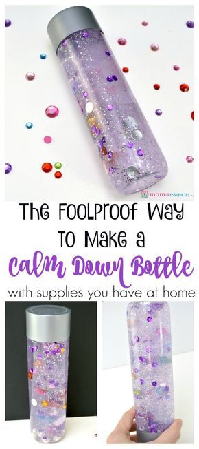 If you had issues getting your sensory bottles to work, try this easy peasy tutorial that will work like a charm. These calm down bottles can be customized with whatever you have at home and provide hours of fun! #sensoryactivity Sensory Activities For Older Kids, Voss Water Bottle, Calming Bottle, Calm Down Jar, Calm Down Bottle, Sensory Bottle, Nonverbal Communication, Sensory Bottles, Glitter Decor