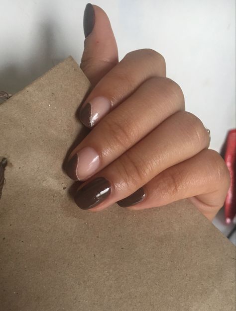 Brown Square Nails Design, Cute Nails Short, Moms Nails, Painted Shorts, Square Nail Designs, Nails Cute, Short Square Nails, Brown Babies, Brown Paint