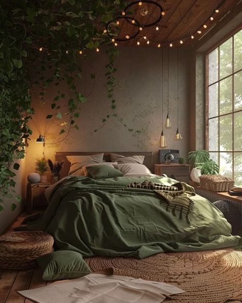 Bedroom Ideas Boho Earthy, Earthy Bedroom Decor, Ideas Bedroom Decoration, Bedroom Storage Ideas, Bedroom Inspiration Cozy, Bedroom Revamp, Nature Room, Bedroom Decor For Small Rooms, Bedroom Hacks