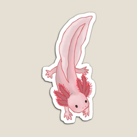 Get my art printed on awesome products. Support me at Redbubble #RBandME: https://www.redbubble.com/i/magnet/Axolotl-by-TrapperWeasel/144668486.TBCTK?asc=u Printable Stickers, Top Artists, Science Poster, Stranger Things Fanart, Sticker Design, Sell Your Art, My Art, Awesome Products, Vinyl Sticker