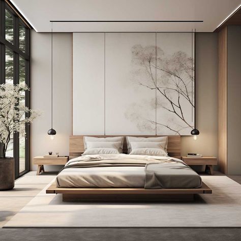 13+ Zen Bedroom Decor Ideas to Transform Your Space • 333+ Images • [ArtFacade] Modern Japanese Bedroom Aesthetic, Zen Concept Interior Design, Japan Bedroom Design, Modern Zen Bedroom, Zen Style Bedroom, Zen Apartment, Japandi Room, Master Headboard, Bedroom Japanese Style