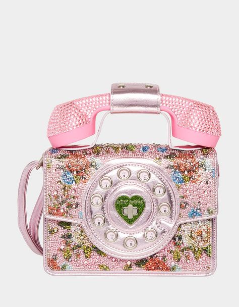 All Handbags | Crossbodies, Shoulder Bags, Clutches, Totes, Satchels & Kitsch – Betsey Johnson Telephone Bag, Betsey Johnson Phone Purse, Funky Bags, Betsy Johnson Purses, Novelty Handbags, Betsey Johnson Clothes, Rhinestone Handbags, Betsey Johnson Purses, Betsey Johnson Handbags