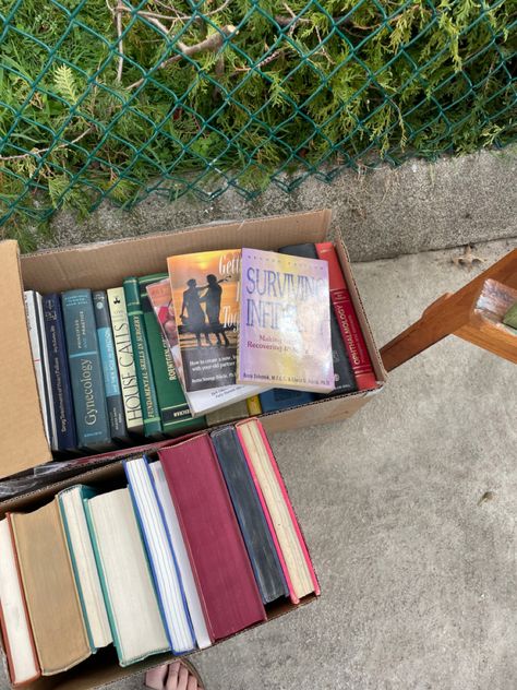 books box garage sale Garage Sale Aesthetic, Sale Aesthetic, Alaska Young, Aesthetic Books, Summer Bucket Lists, Summer Bucket, Garage Sale, Garage Sales, Yard Sale