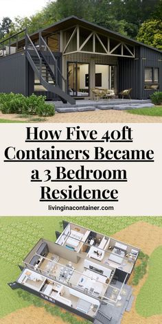 Out-of-the-Ordinary Homes: Shipping Container Inspirations Shipment Container Homes, Tiny House Shipping Container, Shipping Container Design, Cargo Container Homes, Cargo Container House, Modern Barndominium, 40ft Container, Container Conversions, Shipping Container Home Designs