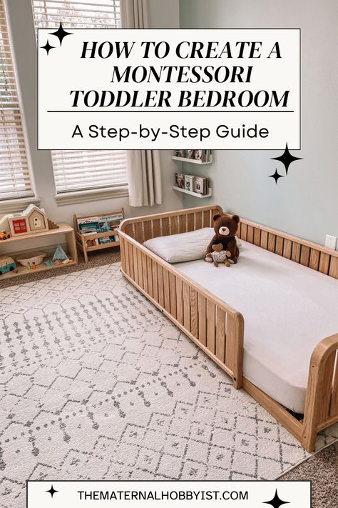 Did you know a Montessori toddler bedroom can significantly enhance your child's development and independence? Our guide is more than a decor plan — it's an approach to nurture your child's natural curiosity. Find out how implementing Montessori principles can change your toddler's world. Montessori Toddler Bedroom, Organization Nursery, Toddler Floor Bed, Toddler Boy Room Decor, Boy Toddler Bedroom, Montessori Bedroom, Montessori Room, Toddler Bedroom, Baby Boy Room Decor