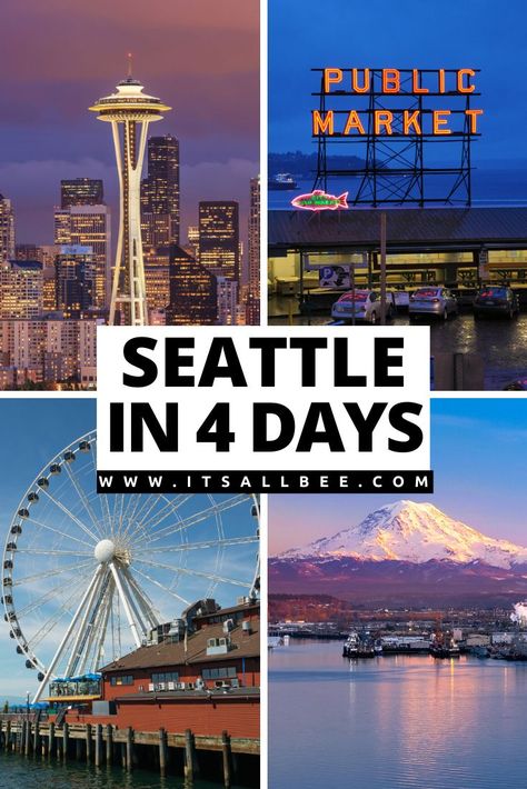 3 Day Seattle Itinerary, Seattle Bucket List, What To Do In Seattle, Things To Do In Seattle Washington, Seattle Washington Things To Do, Seattle Places To Visit, Seattle Itinerary, Seattle Weekend, Traveling Goals