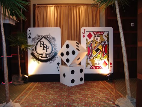 Casino Corporate Event, Poker Party Ideas Casino Night, Las Vegas Hallway Decorations, Vegas Night Fundraiser, Vegas Prom Theme, Casino Night Party Decorations, Las Vegas Prom, Vegas Party Theme, Casino Royale Theme Party