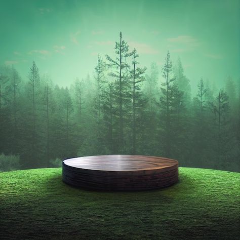 Photo wooden round podium on the grass r... | Premium Photo #Freepik #photo #nature-podium #cosmetic-podium #podium #wood-podium Illustration Forest, Background Scenery, Creative Backdrops, Graffiti Photography, Graphic Design Collection, Background Images For Editing, Forest Background, Graphic Design Ads, Dslr Background Images