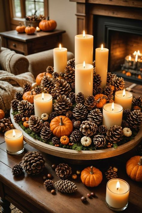 Pumpkin Arrangements, Fall Table Centerpieces, Rustic Pumpkin, Cozy Fall Decor, Fall Thanksgiving Decor, Fall Deco, Autumn Decorating, Fall Decorations Porch, Thanksgiving Table Decorations