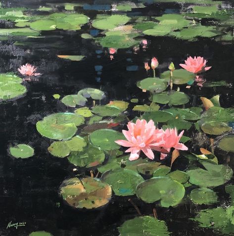 Water Lilies, The Beauty, Lily, Paintings, Water, Green, Pink, On Instagram, Beauty