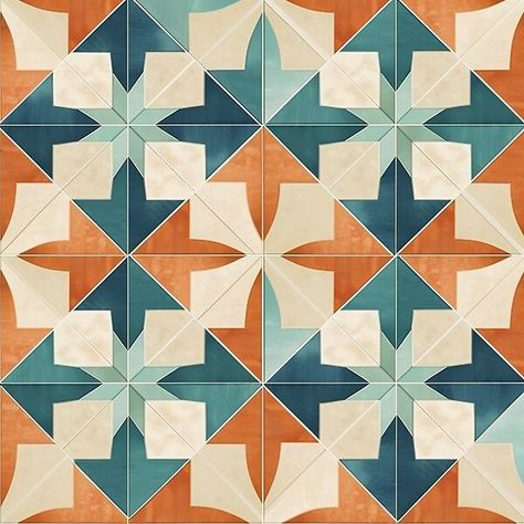 "Marrakesh Blue & Orange Star Moroccan Tile" - A collection that embraces the vibrant spirit of Marrakesh with bold blue and orange star-patterned Moroccan tiles. Moroccan Ceramic Tile, Orange And Blue Tile, Moroccan Mosaic Pattern, Orange Tiles Texture, Moroccan Tiles Pattern Marrakech Morocco, Moroccan Tiles Texture, Moraccan Tile, Arabic Pattern Design, Moroccan Tile Backsplash