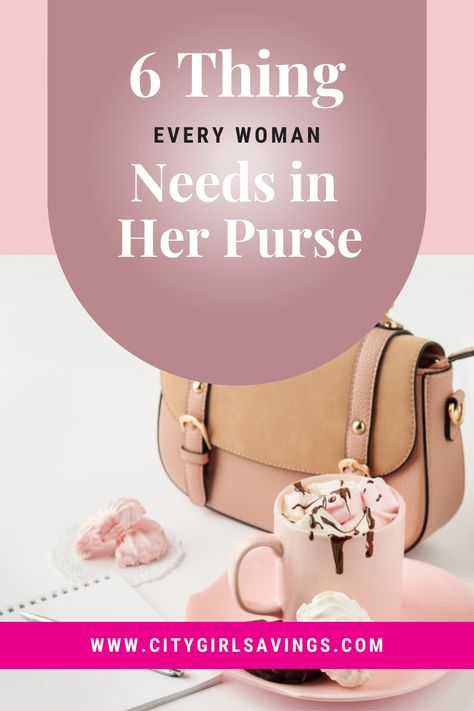 Purses are more than just a fun accessory! With the right things in it, your purse can be a convenience kit! Check out the #citygirlsavings blog to learn the 6 things every woman needs in her purse. Having these 6 things handy will make your life so much easier! Money Savvy, Hand Moisturizer, Beauty Content, Personal Style Inspiration, Successful Women, Stay At Home Mom, Functional Accessories, Working Woman, A Student