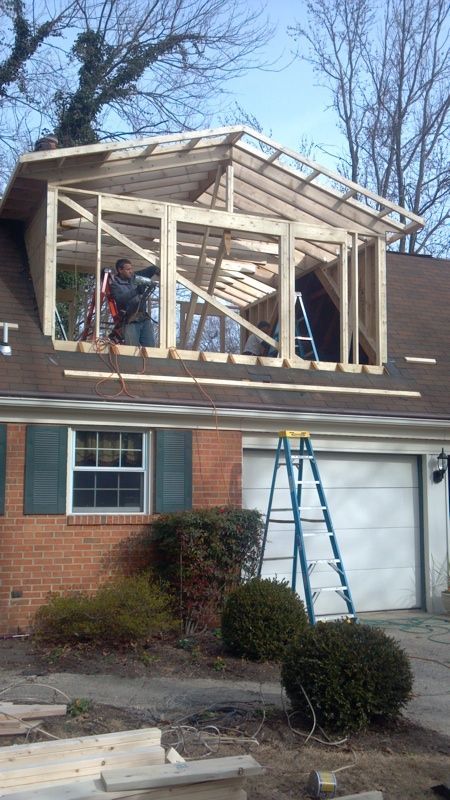 dormer additions | We recently finished this project where we added a dormer to the home ... Dormer Addition, Attic Renovation Ideas, Attic Loft, Shed Dormer, Attic Conversion, Attic Bedrooms, Dormer Windows, Attic Renovation, Attic Spaces