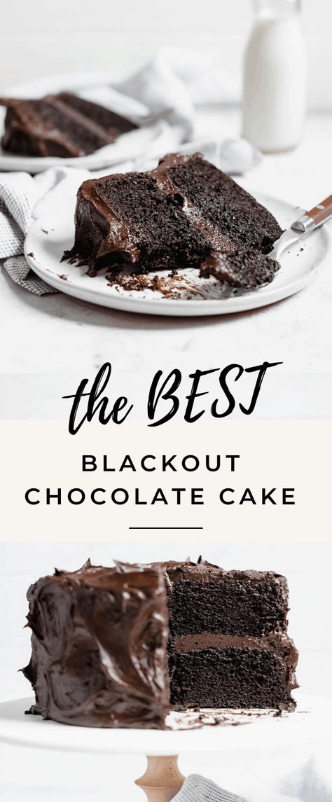 Brooklyn Blackout Cake, Blackout Cake, Broma Bakery, Chocolate Cake Recipe Moist, Dark Chocolate Cakes, Best Chocolate Cake, Moist Chocolate Cake, Moist Cakes, Chocolate Frosting