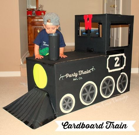 Box Car Ideas, Cardboard Train, Polar Express Christmas Party, Train Theme Birthday Party, Polar Express Party, Polar Express Train, Ballon Party, Train Theme, Trains Birthday Party