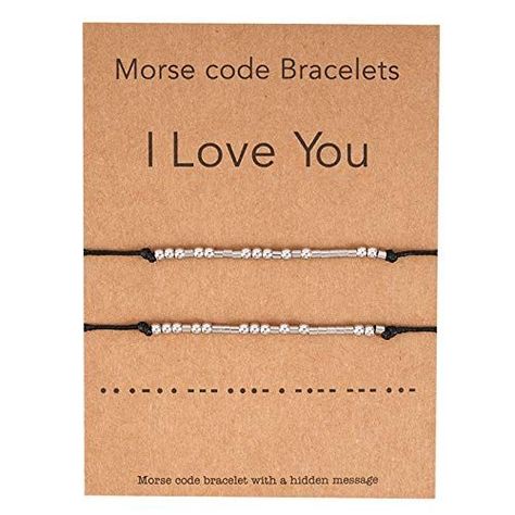 Every couple loves matching accessories, including matching bracelets that feature a special morse code that says “I Love You”. #longdistancevalentinesdayforhim #longdistancevalentinesday #longdistancevalentinesgiftsforhim #longdistancevalentinesgifts #longdistancevalentinesdayideas #longdistancevalentines #longdistancevalentinesdaygifts #longdistancevalentinesdaydate #longdistancevalentinesdayforhimdiy Morse Code Bracelets, Code Bracelets, Code Morse, Lovers Bracelet, Lucky Jewelry, Bracelet Couple, Ways To Show Love, Morse Code Bracelet, Diy Charm Bracelet