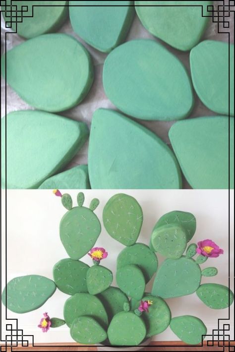 Diy Cactus Balloon Sculpture, Diy Fake Cactus, Papier Mache Cactus, Giant Cactus Diy, How To Make Cactus Decorations, Disco Cactus Diy, How To Make A Cactus, Desert Classroom Decor, Diy Desert Decor