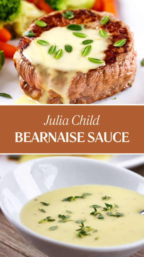 Julia Child Bearnaise Sauce Bernaise Sauce Recipe, Bearnaise Sauce Recipe, Bernaise Sauce, Steak Sauce Recipes, Sauce Béarnaise, Meat Restaurant, Bearnaise Sauce, Medicinal Garden, Wine White