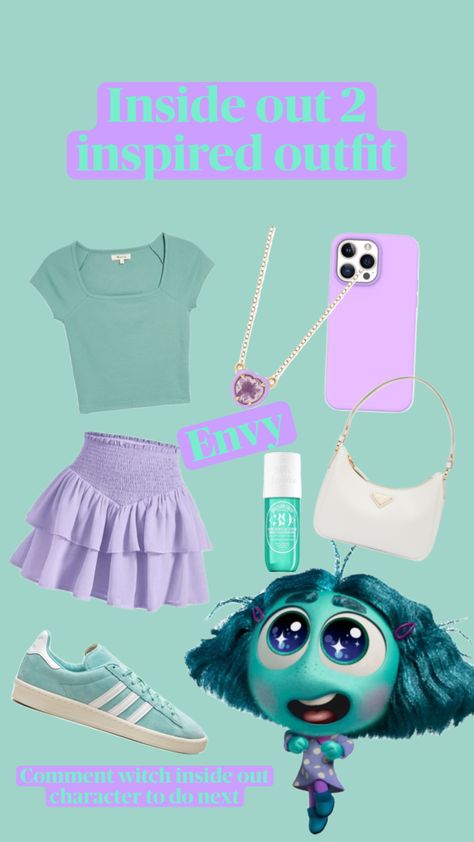 Disney Florida Outfits, Rae Of Sunshine, Outfit Ideas Preppy, Movie Character Outfits, 2 Halloween Costumes, Inside Out Costume, Disney Bound Outfits Casual, Disney Outfits Women, Inside Out Characters