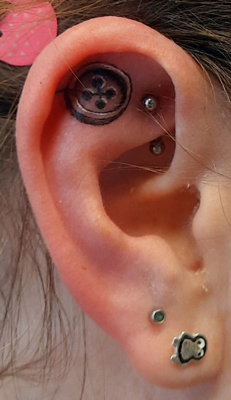 Power Button Tattoo, Button Tattoo Ideas, Button Tattoo, Country Tattoos, Ghost Tattoo, Wicked Tattoos, Weird Tattoos, Awesome Things, Tattoo Inspo