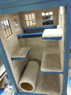 Cat Fort, Cat Trees Homemade, Kitty Condo, Diy Cat Tower, Cat Playhouse, Diy Cat Tree, Cat House Diy, Cats Diy Projects, Outdoor Cat House