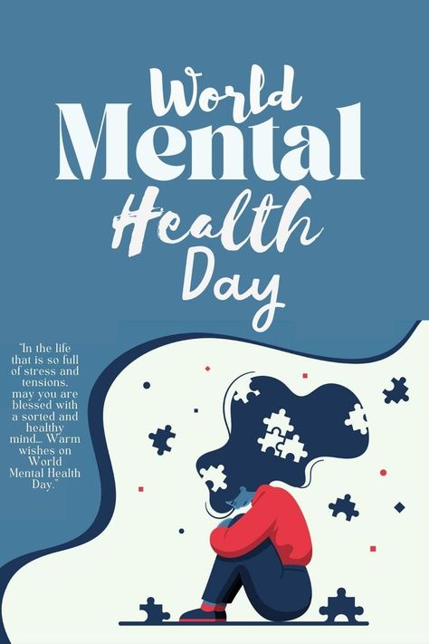 World Mental Health Day! Pubmat Ideas For Mental Health, Mental Wellbeing Poster, World Mental Day Poster Design, World Mental Day Poster, Good Health And Well Being Poster, Mental Health Awareness Poster, Health Awareness Poster, Beard Wallpaper, Art Psychology