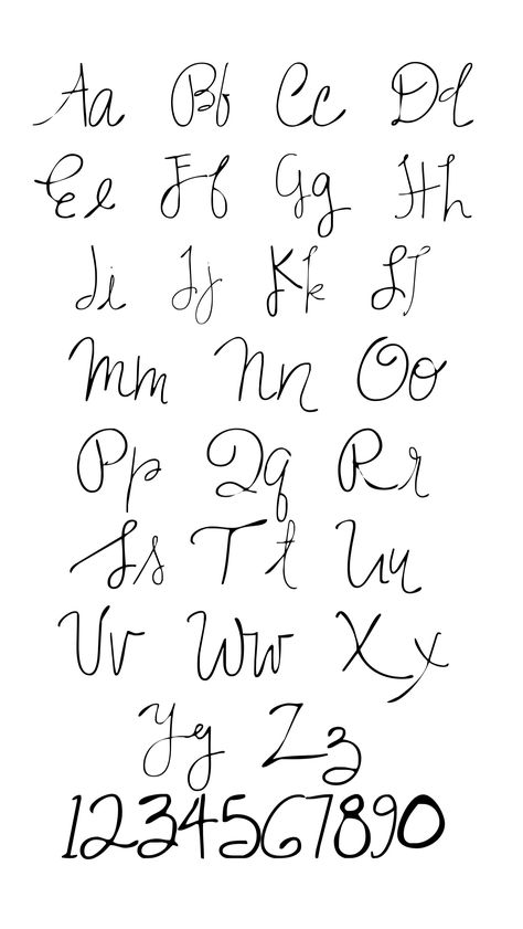 Fancy Fonts Alphabet Handwriting, Hand Lettering Alphabet Fonts, Lettering Styles Alphabet, Lettering Guide, Cursive Alphabet, Calligraphy For Beginners, Hand Lettering Art, Hand Lettering Fonts, Hand Lettering Alphabet