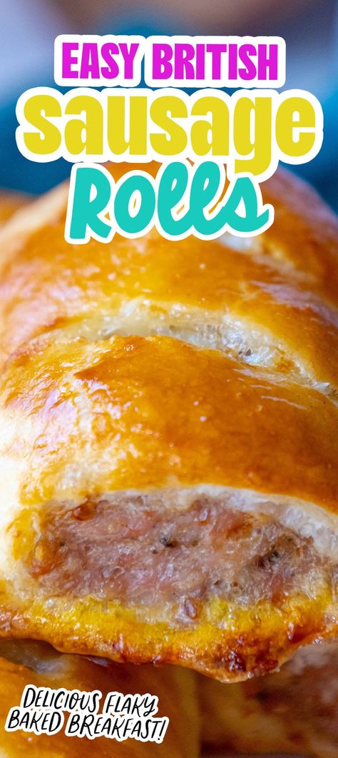 British Sausage Rolls, Best Sausage Roll Recipe, Bangers Recipe, British Sausage, British Bake Off Recipes, English Dishes, Pork Sausage Recipes, Homemade Sausage Rolls, Sausage Rolls Recipe