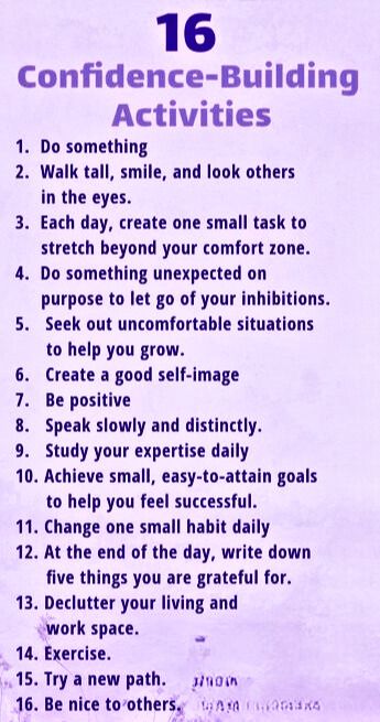 Boost your self-esteem and build confidence with these 16 engaging activities. From public speaking to positive affirmations, unlock your full potential. #ConfidenceBuilding #SelfEsteemActivities Confidence Boosting Activities, Speaking With Confidence, Positive Self Affirmations Activities, Public Speaking Affirmations, How To Build Confidence In Yourself, Self Confidence Building Activities, Self Confidence Building, Self Esteem Building Activities, Speak Confidently