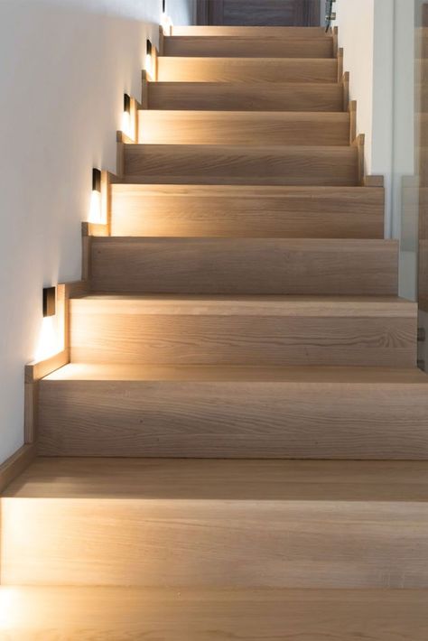 Coro is a square-shaped recessed wall light that creates a beautifully luminous effect on the floor. It makes the walking areas and stairs optimally illuminated. Stair Lighting Wall, Lighting At Staircase, Light At Bottom Of Stairs, Light In The Stairs, Lights Up The Stairs, Lighting On Staircase, Light On The Stairs, Stairs Lighting Ideas Wall, Interior Step Lights