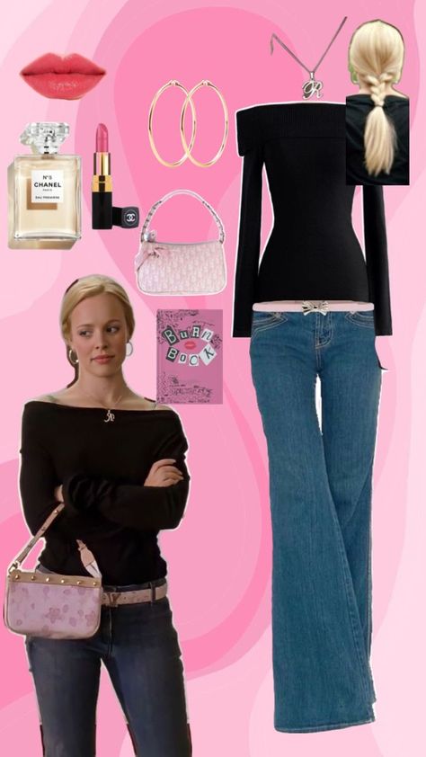 2000s Costume Ideas, 2000 Outfit Ideas, 2000 Outfit, Movie Fashion Outfits, Mean Girls Aesthetic, Mean Girls Outfits, Classy Halloween Costumes, 2000s Girl, Outfits 2000s