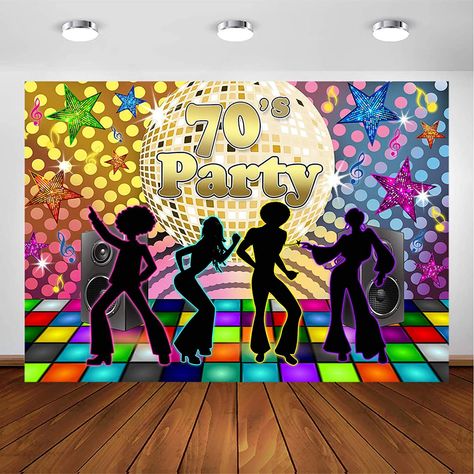 Retro Theme Party Decoration, 70s Theme Party Decorations, 70s Party Decorations, Dance Party Decorations, Neon Dance, 70s Birthday, Homecoming 2022, 70s Party Theme, 70s Theme Party