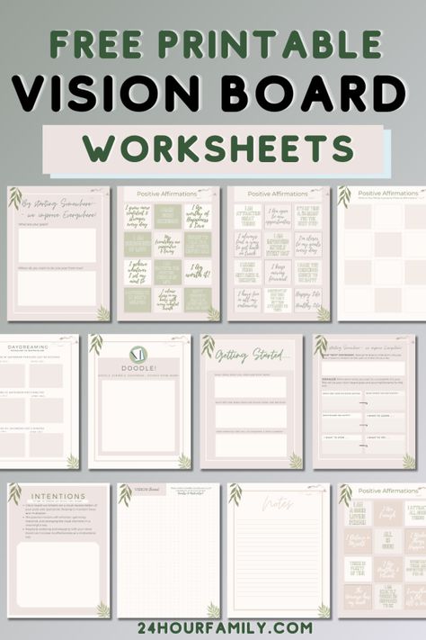 Free Printable vision board worksheets free printables pdf positive affirmations prin… in 2024 | Vision board worksheet, Vision board printables, Free vision board template . #Motivation_Worksheets_Free_Printable #Vision_Board_Worksheet_Free_Printable #Powersheets_Printable_Free #Goal_Vision_Board_Ideas Vision Casting Worksheet, Vision Board Drawing Ideas, Vision Board Printables Free, 5 Year Plan Template, Vision Board Party Ideas, School To Do List Printable, Vision Casting, Year Vision Board, Vision Board Worksheet