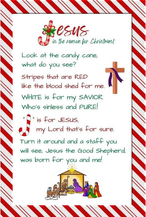 Legend of the Candy Cane - FREE Printable! | Abide & Shine Meaning Of Candy Cane, Christian Christmas Printables, Legend Of The Candy Cane, Candy Cane Story, Candy Cane Legend, Creative Christmas Cards, Christmas Sunday School, Candy Cane Crafts, Christmas Lesson