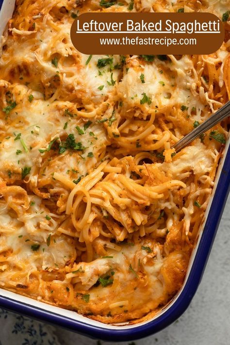 Turn your leftovers into a delectable treat with our leftover pasta bake or leftover spaghetti casserole recipe! Baked Leftover Spaghetti Recipe, Leftover Spaghetti Recipe, Leftover Spaghetti Noodles, Cucumber Wraps, Easy Baked Spaghetti, Wraps Recipes Easy, Spaghetti Casserole Recipe, Leftover Spaghetti, Leftover Casserole