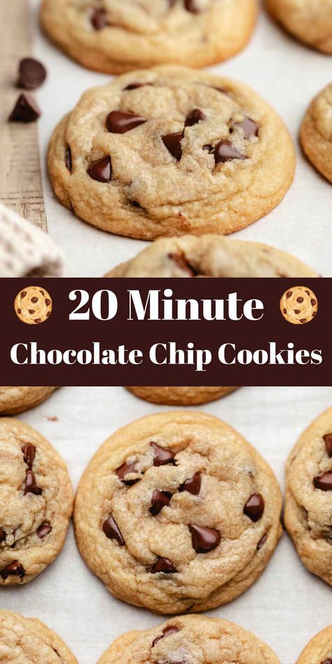 Easy Homemade Chocolate Chip Cookies, Quick Chocolate Chip Cookies, Choc Chip Cookie Recipe, Soft Chocolate Chip Cookies Recipe, Simple Chocolate Chip Cookie Recipe, Homemade Chocolate Chips, Homemade Chocolate Chip Cookies, Cookie Recipes Homemade, Easy Chocolate Chip Cookies