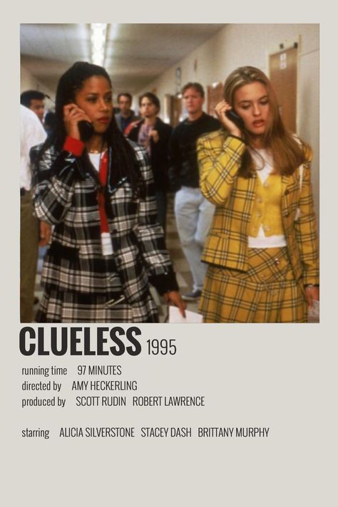 Clueless Movie Poster, Clueless Movie, Indie Movie Posters, Iconic Movie Posters, Movie Card, Film Posters Minimalist, Film Poster Design, Teen Movies, Film Posters Vintage