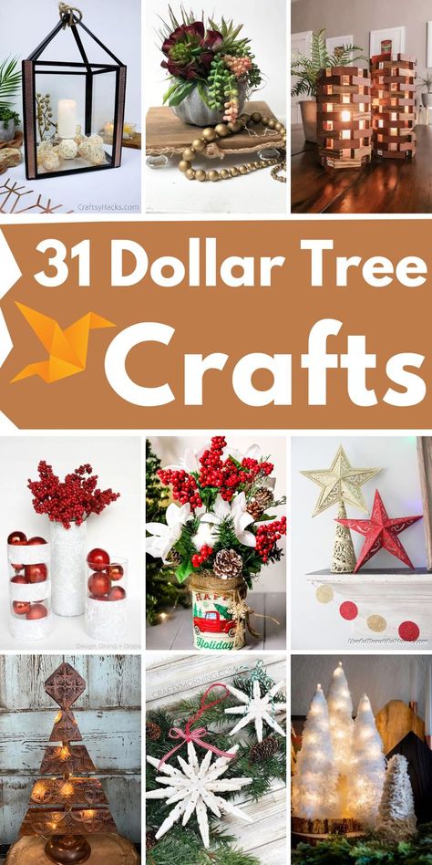 Looking for some fun, yet cheap Dollar Tree Crafts? Here are 31 amazing DIY Dollar Tree Crafts that will save you a ton of money while sprucing up your home for every season and holiday! Dollar Tree Funnel Set Christmas Tree, Dollar Tree Christmas Nomes, Dollar Tree Christian Crafts, Diy Dollar General Crafts, Dollar Tree Small Pallet Ideas, Cheap Christmas Crafts For Adults, Dollar Tree Crafts For Christmas, Dollar Tree Christmas Crafts Diy Videos, Dollar Tree Fall Crafts 2024