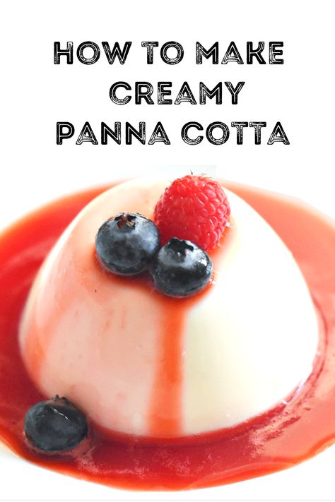 This Italian Panna cotta recipe will help you make the best creamy silky smooth vanilla panna cotta in a simple and easy method. Panna cotta,is an Italian dessert which is easy to make and can be prepared in advance. It looks and tastes wonderful and is usually topped with tart and sweet fruits such as raspberries, strawberries, or sweet cherries. Pan Cotta Recipe, Pans Cotta Recipe, Panna Cotta Recipes, Panacotta Recipe Easy, Penna Cotta Recipes, Pans Cotta, Pannacotta Recipes, Panda Cotta Recipe, Easy Panna Cotta