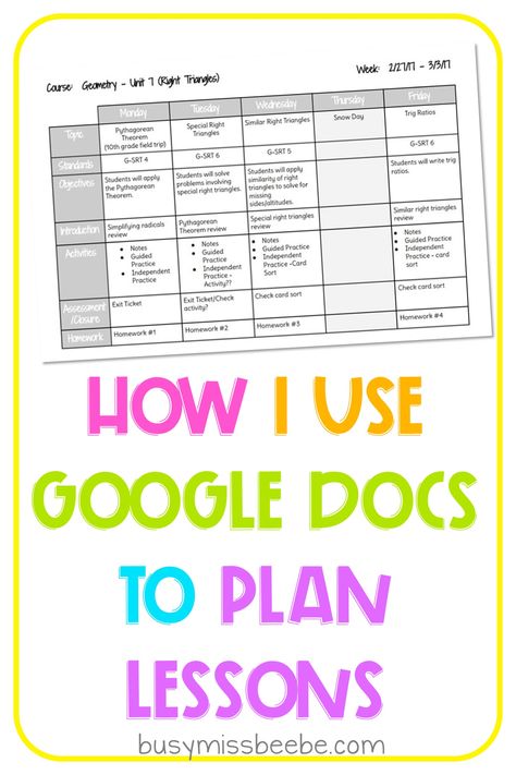 Grab your free copy of a simple weekly Google Docs lesson plans template for middle and high school teachers. Digital template is editable for a single subject. {For secondary teachers} Lesson Plan Template Free Middle School, Sped Lesson Plan Template, Google Doc Lesson Plan Template Free, Lesson Plan High School, Digital Lesson Plan Template Free, Teacher Schedule Template, Lesson Plan Template High School, Tutoring Lesson Plan Template, Art Teacher Lesson Plan Template