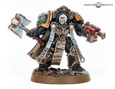 Warhammer Day: Introducing Chaplain Tarentus - Warhammer Community Space Marine Chaplain, Battle Brothers, Grey Knights, Warhammer Models, Space Wolves, Space Marines, Miniature Games, Warhammer 40000, Dark Angel