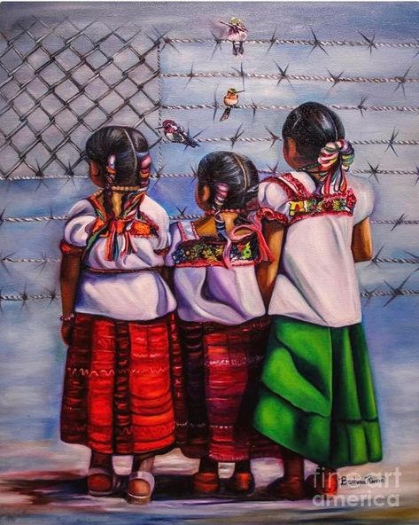 Immigration Art, Mexican Art Painting, Mexican American Culture, Hispanic Art, Mexican Artwork, Mexican Paintings, Latino Art, Mexican Culture Art, Mexico Culture