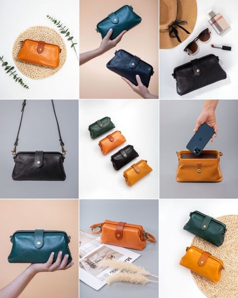 E Commerce Instagram Feed, Photography Layout Instagram, Purse Photoshoot Ideas Products, Product Photography Handbags, E Commerce Product Photography, Purse Product Photography, Purses Photography, Bags Photoshoot Ideas Products, Product Photography Bags