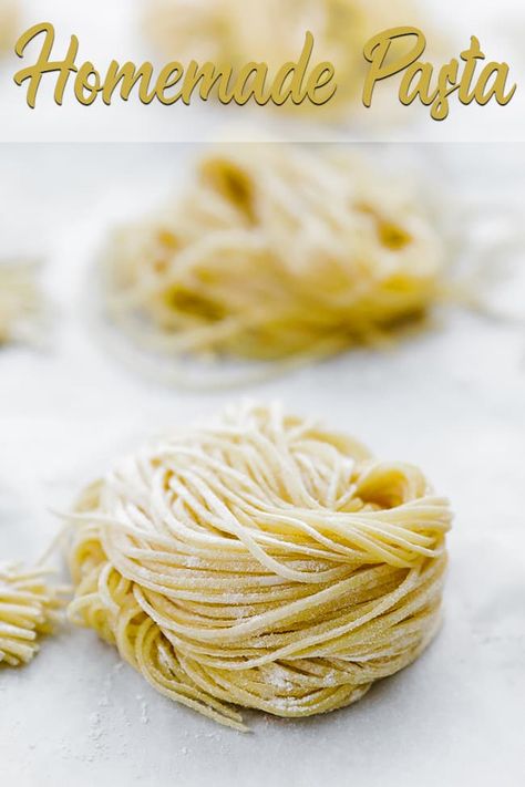 Homemade Spaghetti Noodles, Homemade Pasta Dough Recipe, Pasta Dough Recipe, Make Homemade Pasta, Pasta From Scratch, Homemade Pasta Dough, Chef Billy Parisi, Pasta Dough Recipes, Homemade Pasta Recipe