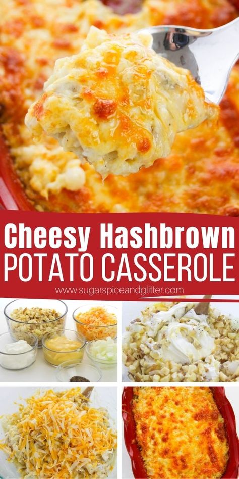 Cracker Barrel Cheesy Hashbrowns, Copycat Cracker Barrel Potatoes, Cracker Barrel Potato Casserole, Cracker Barrel Potatoes, Hashbrown Potato Casserole, Shredded Hashbrown Recipes, Cheesy Potato Side Dishes, Cheesy Potatoes With Hashbrowns, Brunch Casseroles