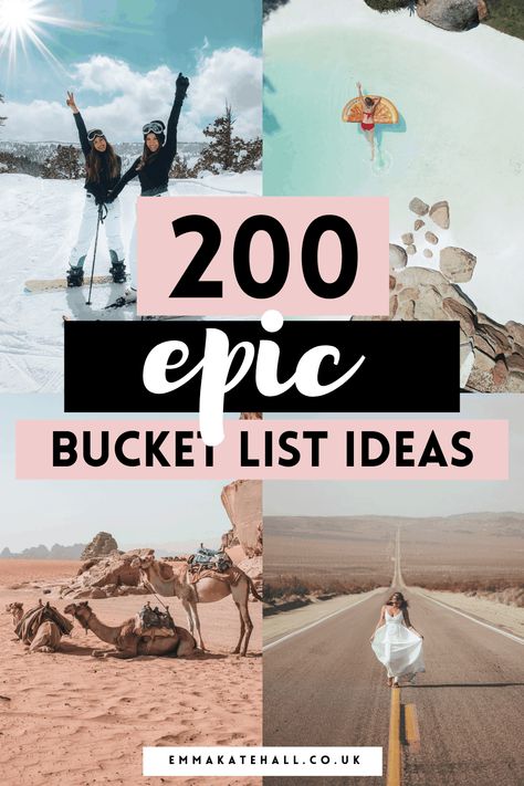 20s Bucket List, Bucket List Ideas For Teens, Crazy Bucket List, Kate Hall, Bucket List Ideas For Women, Lifetime Bucket List, Grand Canyon Camping, Goals List, Emma Kate