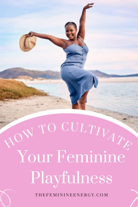 What better way to enjoy life than to connect to your feminine energy and be playful!?  In this article, we explore the importance of feminine playfulness and how to cultivate it in your daily life. How To Be Soft And Feminine, Feminine Radiance, Sacred Sexuality, Masculine Traits, Femininity Tips, Fabulous 50, Feminine Spirituality, Divine Feminine Spirituality, Joyful Life