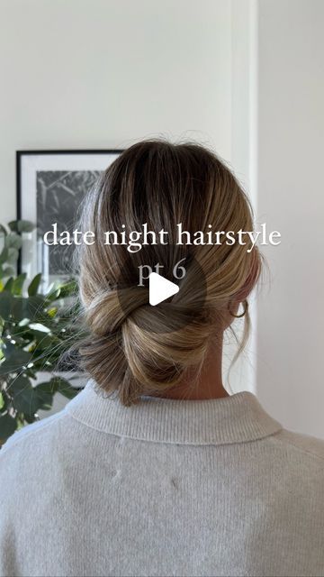 adison walker | hair stylist on Instagram: "what’s your go to date night hairstyle?? I love this knot bun 😍   #utahhairstylist #weddinghair #datenighthair" Night Bun Hairstyles, Low Bun Simple Hairstyles, Knotted Low Bun, Cute Date Night Hair, Hair Updos Bridesmaid, Updos For Curtain Bangs, Perfect Low Bun Tutorials, Knotted Bun Hairstyles, Buns Medium Length Hair