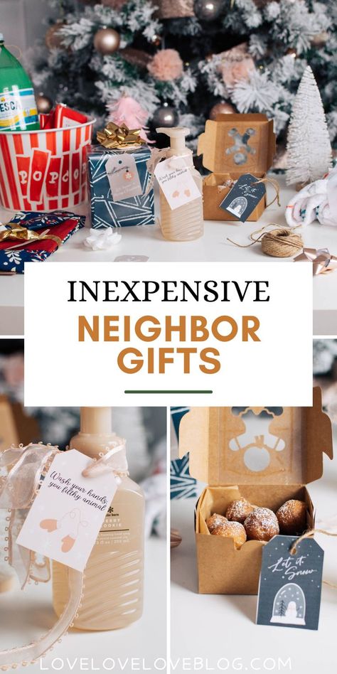 Inexpensive neighbor gifts for Christmas. Christmas Gifts For Coworkers Bulk, Christmas Gift Ideas For Neighbors Diy, Diy Gifts For Neighbors Christmas, Cheap Coworker Christmas Gifts Diy, Small Gifts For Neighbors, Neighbour Gifts Christmas, Funny Neighbor Christmas Gifts, Christmas For Neighbors, Neighbor Treats Christmas